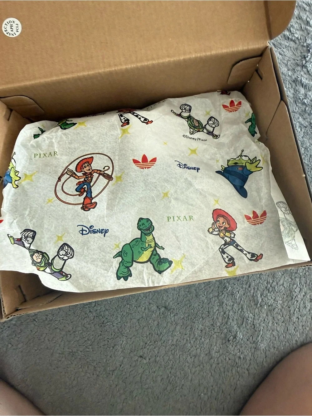 Adidas Pixar Toy Story Brown & Blue Kids Sneakers